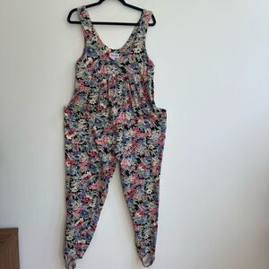 Vintage Floral Jumper w/ Stirrup Legging - Small